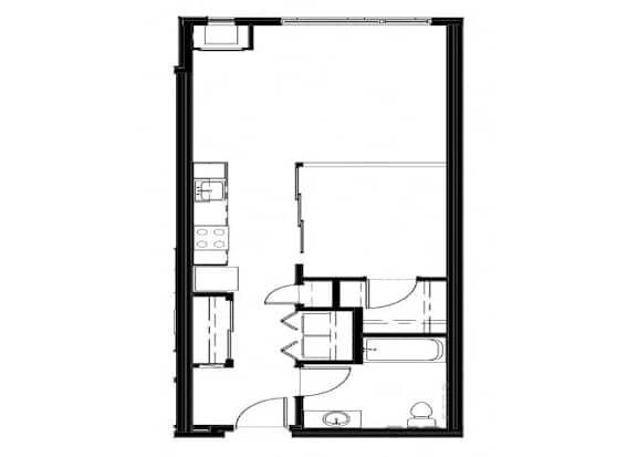 1 Bedroom Convertible at Astro, Washington