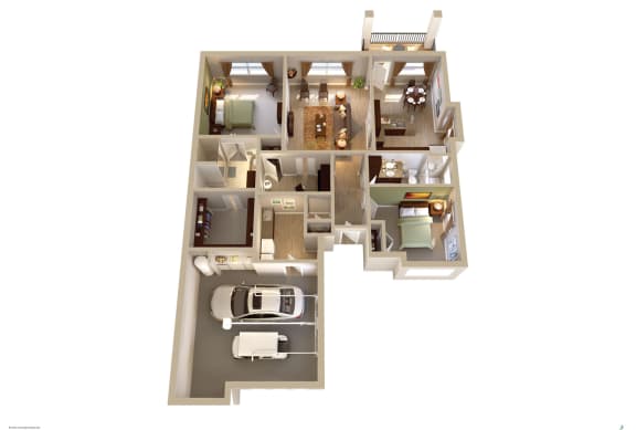 Persimmon Cotatge Floor Plan