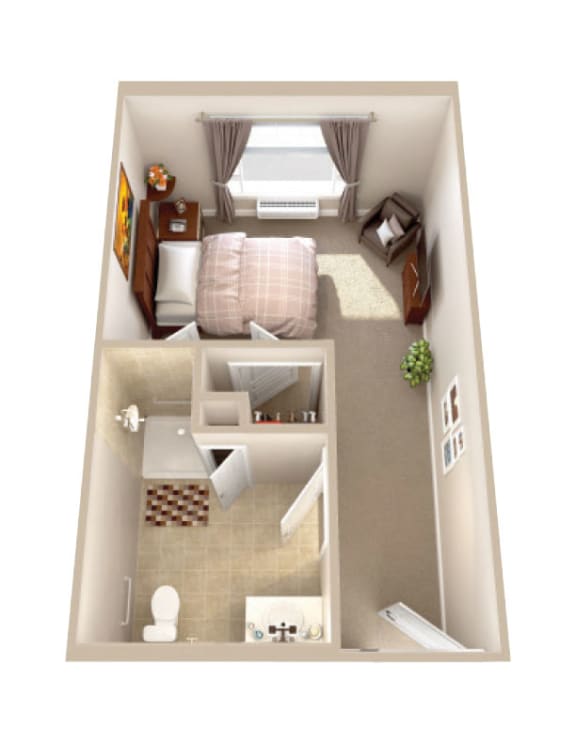 Studio, 1 and 2 Bedroom Senior Living in Edmond, OK The Veraden