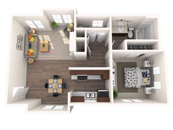 a floor plan image of the westchester apartments in houston, tx