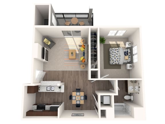 a floor plan of a 1 bedroom apartment at the chelsea in columbus oh