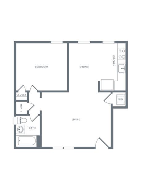 A1 Lower Upgraded Floor Plan at Alister Morristown, Morristown, NJ