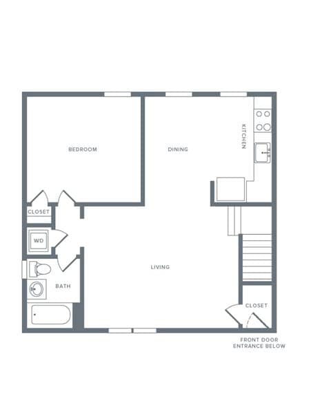 A1 Upper Upgraded Floor Plan at Alister Morristown, Morristown, New Jersey