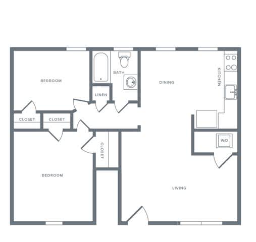 B1_Lower Floor Plan at Alister Morristown, Morristown, NJ