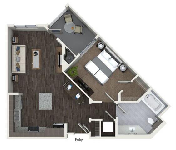 us state with an open floor plan