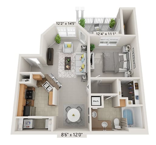 A1 Floor Plan at Tradition at Stonewater, Cary, 27519
