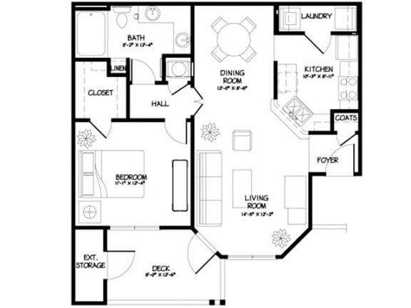 a floor plan of a house