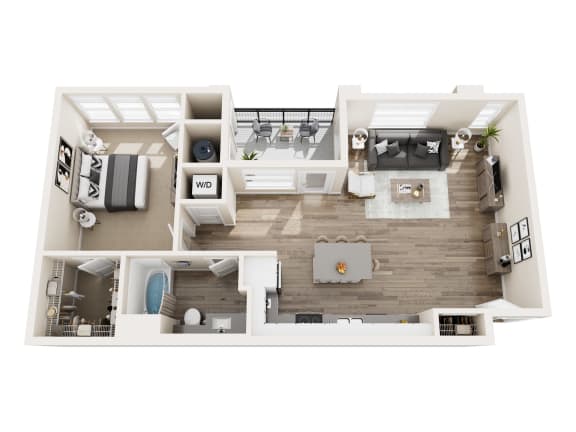 A10 Floor Plan at Pearl DTC, Denver, CO