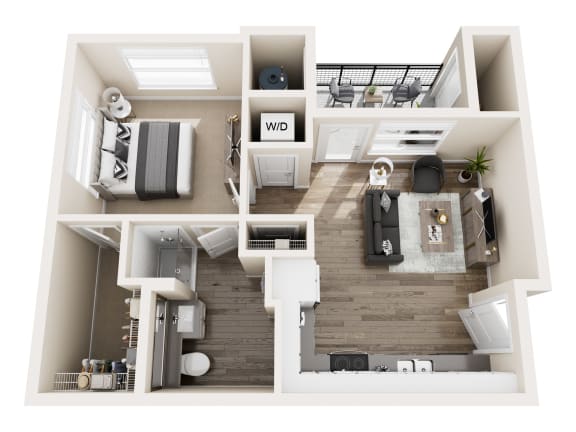 A1 Floor Plan at Pearl DTC, Colorado
