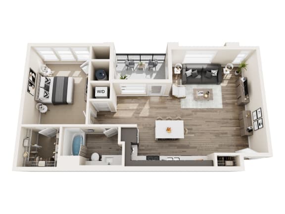 A6 Floor Plan at Pearl DTC, Colorado