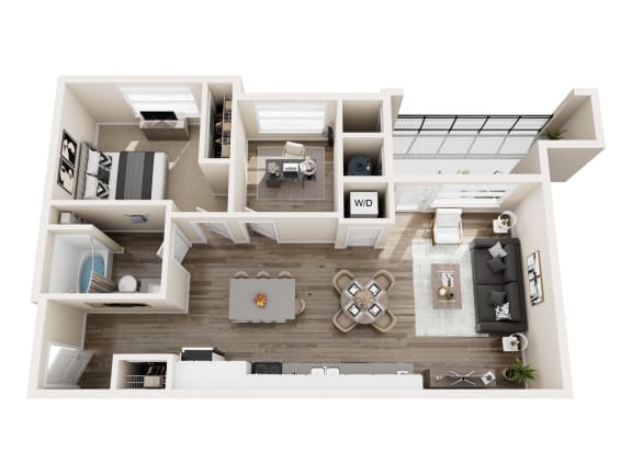 A9 Floor Plan at Pearl DTC, Colorado, 80237