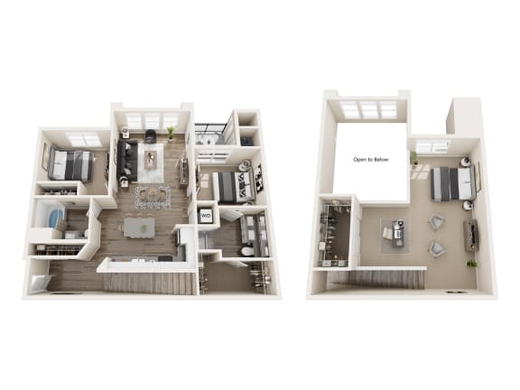 B9 Floor Plan at Pearl DTC, Denver, CO