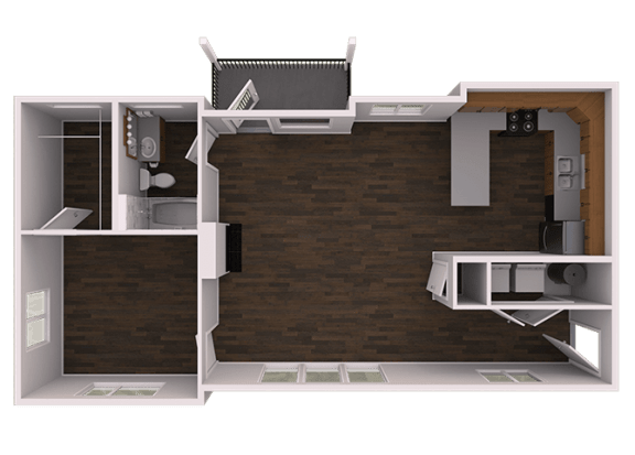 a floor plan of a small apartment
