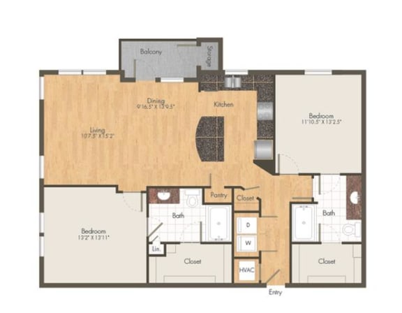 us census designated place | 4 bedroom floor plan | 889 square feet | the melrose