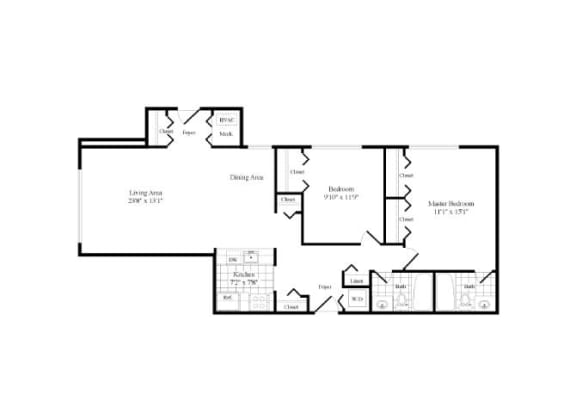 a floor plan of a house at Elme Bethesda, Maryland