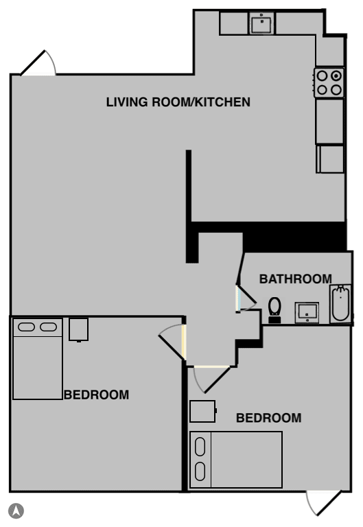 Floor Plan  a blueprint of a floor plan of a house