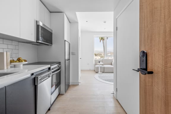 Modern Kitchen at Miles at Harvard, Los Angeles