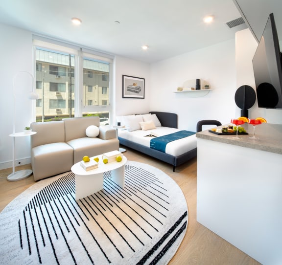 Well Appointed Bedroom at Miles at Harvard, Los Angeles, CA, 90020
