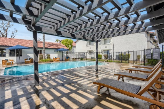 Sparkling Swimming Pool at Azul Apartments in Hemet, CA