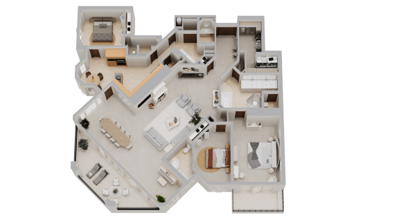 Floor Plan  a floor plan of a house