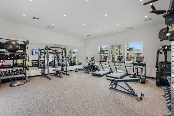 state-of-the-art fitness center with gorgeous poolside views.