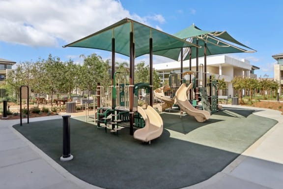 the playground at The Max on Jefferson Apartments, Murrieta, CA