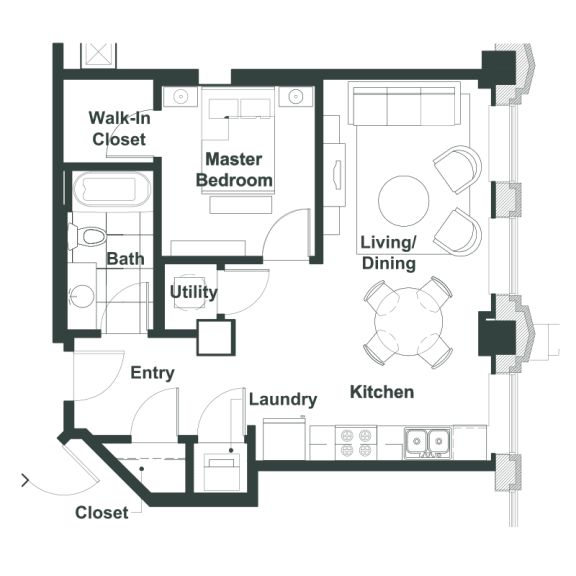 a floor plan of a house