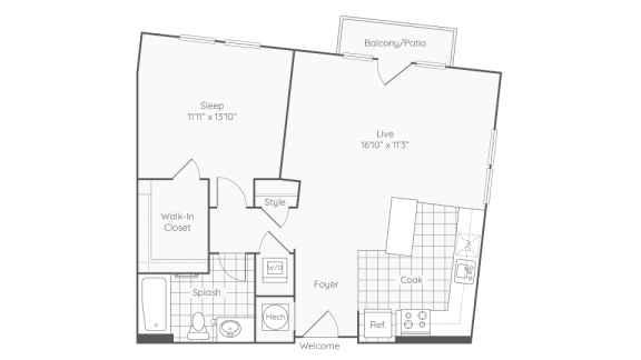 Floor Plan  floor plan a470 apartments for rent