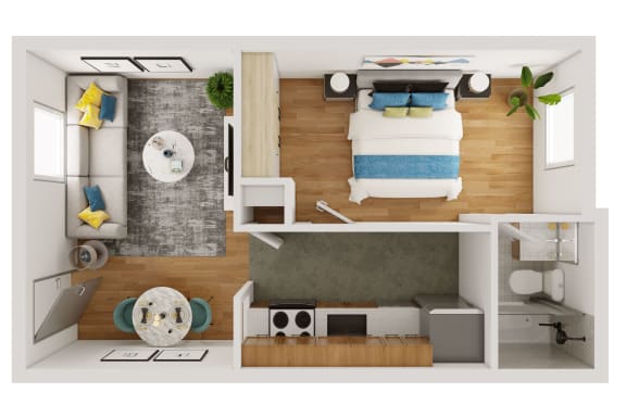 Floorplan - 1 bedroom
