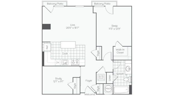 Floor Plan  floor plan  the elite plan uca apartments in modesto