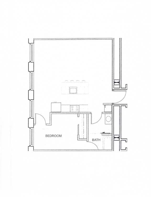 Floor plan for unit 4-11