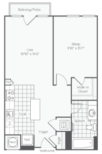 Floor plan for Asheville