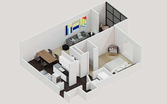 1 bed 1 bath at Astor Place of Edina Apartments , Edina, Minnesota