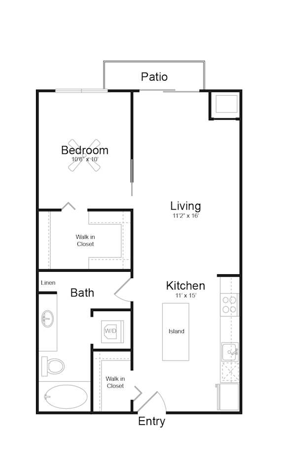 A13 Floor plan at Track 29 Apartments, Minneapolis
