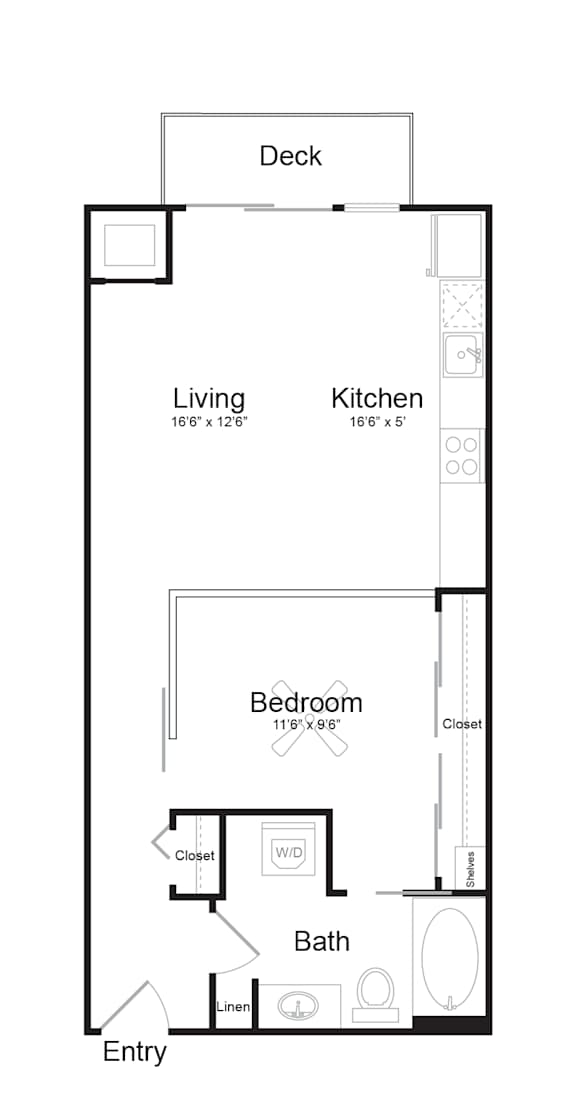 A7 Floor plan at Track 29 Apartments, Minneapolis