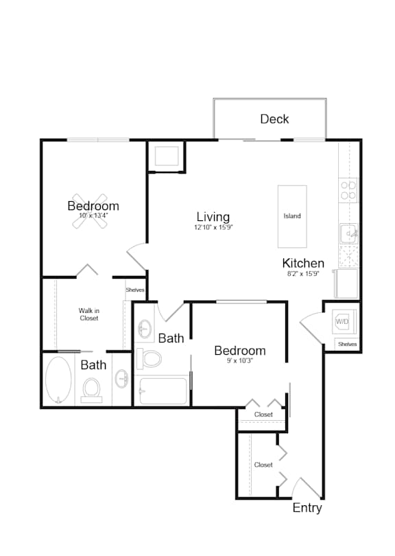 C1 floor plan at Track 29 Apartments, Minneapolis, MN