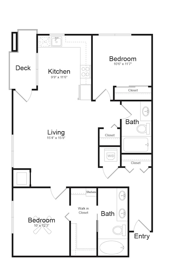 C4 floor plan at Track 29 Apartments, Minneapolis