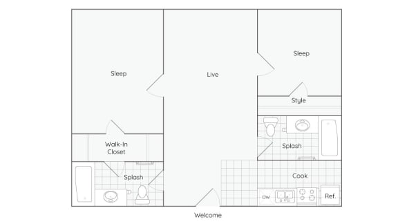 floor plan | the station at potomac yard apartments in dc