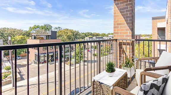Large Balcony at Elements of Linden Hills, Minneapolis, Minnesota