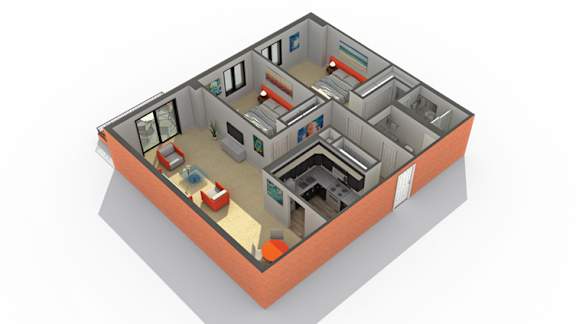 Eleven 13 Floor Plan at ReNew Wheaton Center, Wheaton, IL 60187