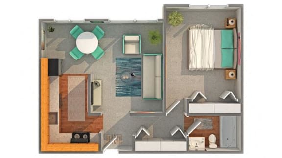 Alder Floor Plan at ReNew Aurora, Aurora, 60506