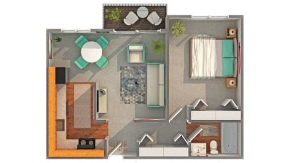 Alderwood Floor Plan at ReNew Aurora, Illinois