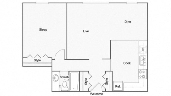 Floor Plan  Ashton Floor Plan at ReNew Aurora, Aurora, 60506