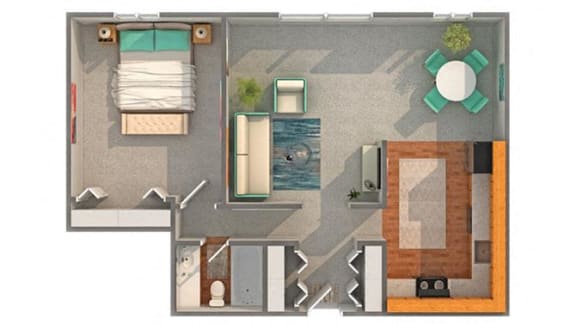Ashton Floor Plan at ReNew Aurora, Illinois