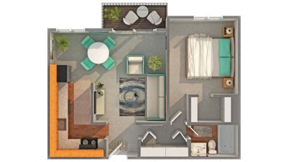 Audrey Floor Plan at ReNew Aurora, Illinois