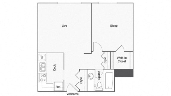 Avon Floor Plan at ReNew Aurora, Illinois
