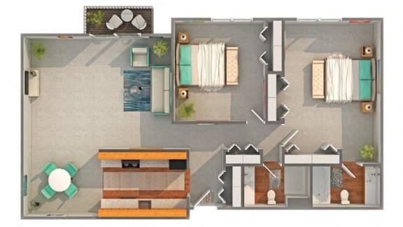Beverly Floor Plan at ReNew Aurora, Aurora, Illinois