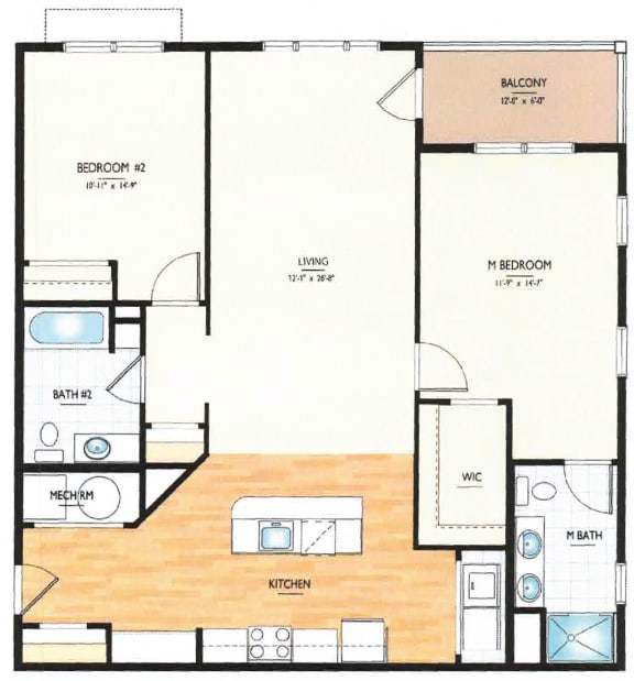 Floorplan - The Summerwind at Mallory Ridge, Bloomfield, CT, 06002