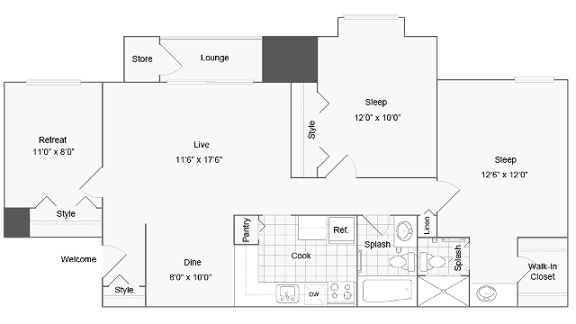 2 bed 2 bath A at ReNew Odenton, Odenton, 21113