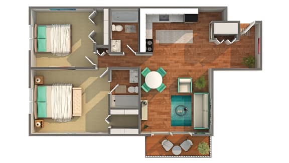 Miller 3d Floorplan at ReNew at Neill Lake, Minnesota, 55344